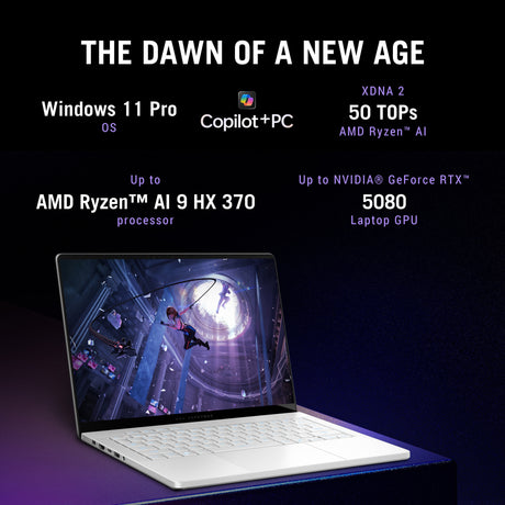 Portátil para juegos Asus Rog Zephyrus G14 Ga403um-QS024W 14 Copilot+ (Blanco | Ryzen 9 270 | RTX 5060 | 16 GB | 1 TB SSD | OLED)