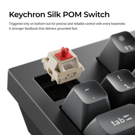 Teclado mecánico personalizado inalámbrico Keychron q5 ultra-m3 8k (negro, diseño estadounidense (qwerty), marrón seda pom, 96%, rgb, intercambio en caliente, 8k, 2,4 ghz | bluetooth 5.2 | usb-c)