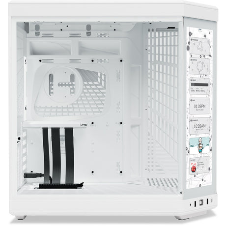 Carcasa de torre midi infinita Hyte y70 touch (blanco | 2x USB-A | 1x USB-C | vidrio templado)