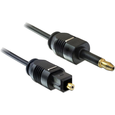 Delock toslink macho -> toslink mini 3,5 mm, cable de 2 m (negro, 82876)