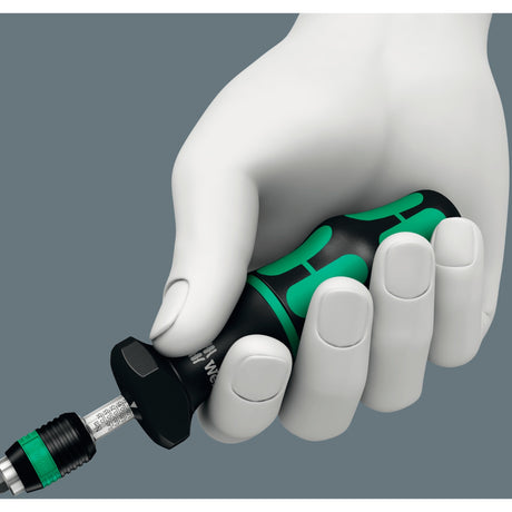 Wera 7440 41 42 Juego de destornilladores dinamométricos Kraftform 0,3-6,0 nm (negro verde, 27 piezas, con portabrocas sin llave Rapidaptor)