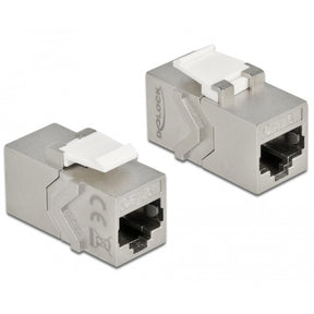 Delock módulo keystone conector rj45 a conector rj45 cat.6a