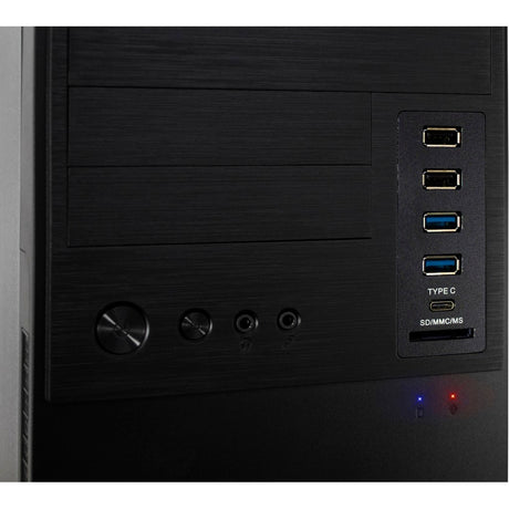 Carcasa de torre midi inter-tech it-6865 (negro | 4x USB-A | 1x USB-C)