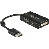Delock puerto de pantalla > adaptador vga hdmi dvi (negro)
