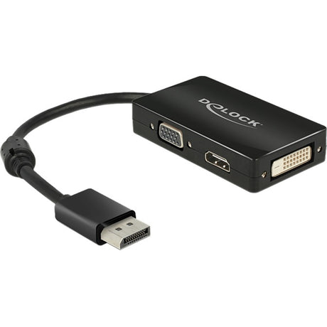 Delock puerto de pantalla > adaptador vga hdmi dvi (negro)