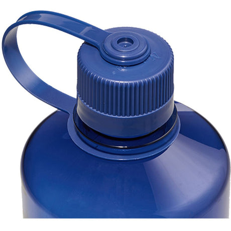 Botella de agua de boca estrecha Nalgene, botella de 1 litro (azul claro)