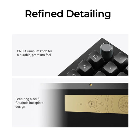 Teclado mecánico personalizado inalámbrico Keychron q5 ultra-m3 8k (negro, diseño estadounidense (qwerty), seda pom banana, 96%, rgb, intercambio en caliente, 8k, 2,4 ghz | bluetooth 5.2 | usb-c)