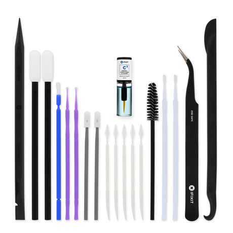 Juego de herramientas del kit de limpieza de precisión Ifixit (negro azul)