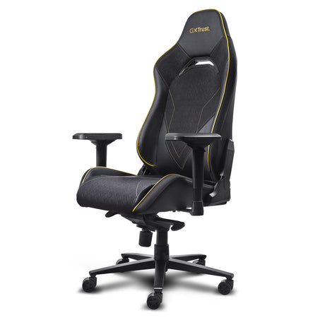Trust GXT 721 Ruya Pro Premium Cómoda silla gaming (Negro Amarillo)