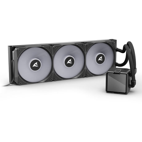 Sharkoon s100 argb refrigeración por agua (negro, conector de ventilador pwm de 4 pines)
