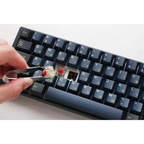 Teclado mecánico para juegos Ducky one 3 pro mini rgb (negro, diseño estadounidense (qwerty), cherry mx2a speed silver, 60%, led rgb, pbt de doble disparo, mecánica quack, intercambio en caliente)