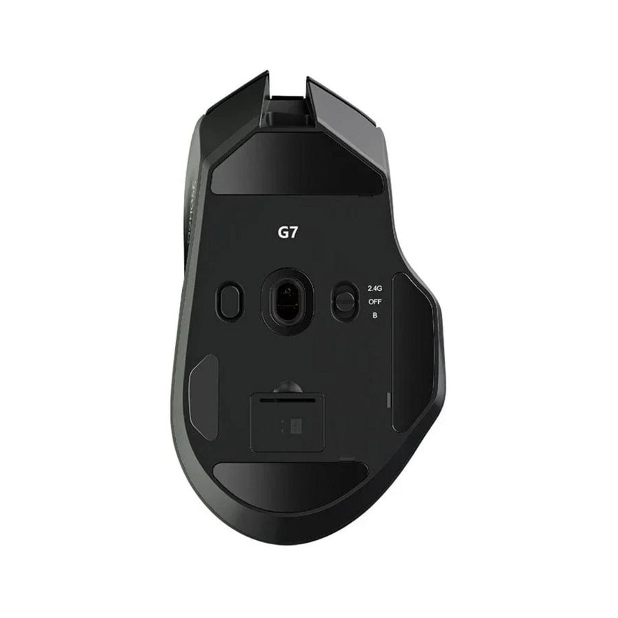 Ratón para juegos Mchose g7 (negro, 12.000 ppp, Bluetooth USB-C de 2,4 GHz)