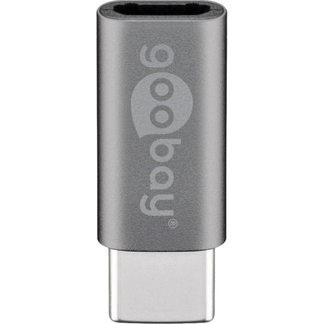 Adaptador Goobay USB-C a micro-USB (gris)