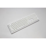 Teclado mecánico para juegos Ducky zero 6108 blanco puro rgb (blanco, diseño estadounidense (qwerty), cherry mx2a speed silver, 100%, leds rgb, pbt de doble disparo, intercambio en caliente, 2,4 ghz | bluetooth | usb-c)