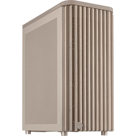 Asus proart pa401 wood edition - carcasa de torre midi con panel de malla (color madera beige | 2x USB-A | 1x USB-C)
