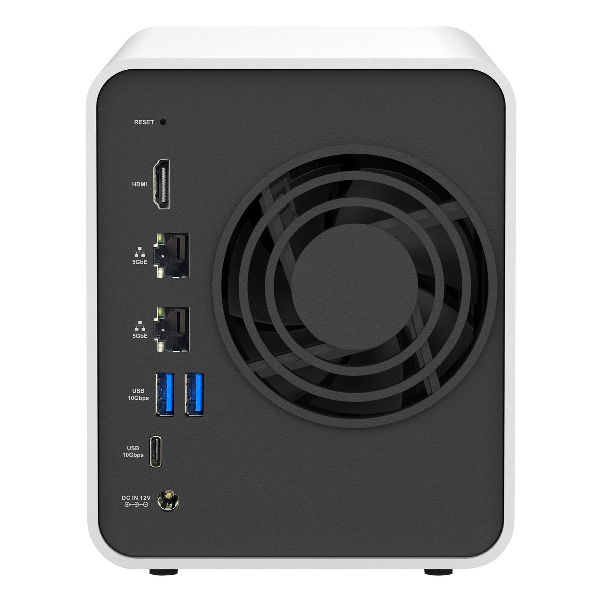 Terramaster f2-425 plus nas (blanco, 2x 5GBe, HDMI, USB)