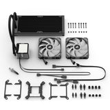 Sharkoon s50 argb refrigeración por agua (negro, pwm de 4 pines)