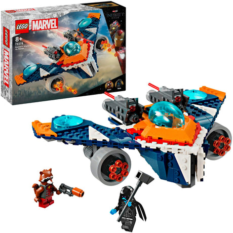 Lego marvel - juguetes de construcción cohetes warbird vs. ronan (76278)