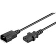 Cable alargador de alimentación Goobay c14 > c13 (negro, 5 metros)