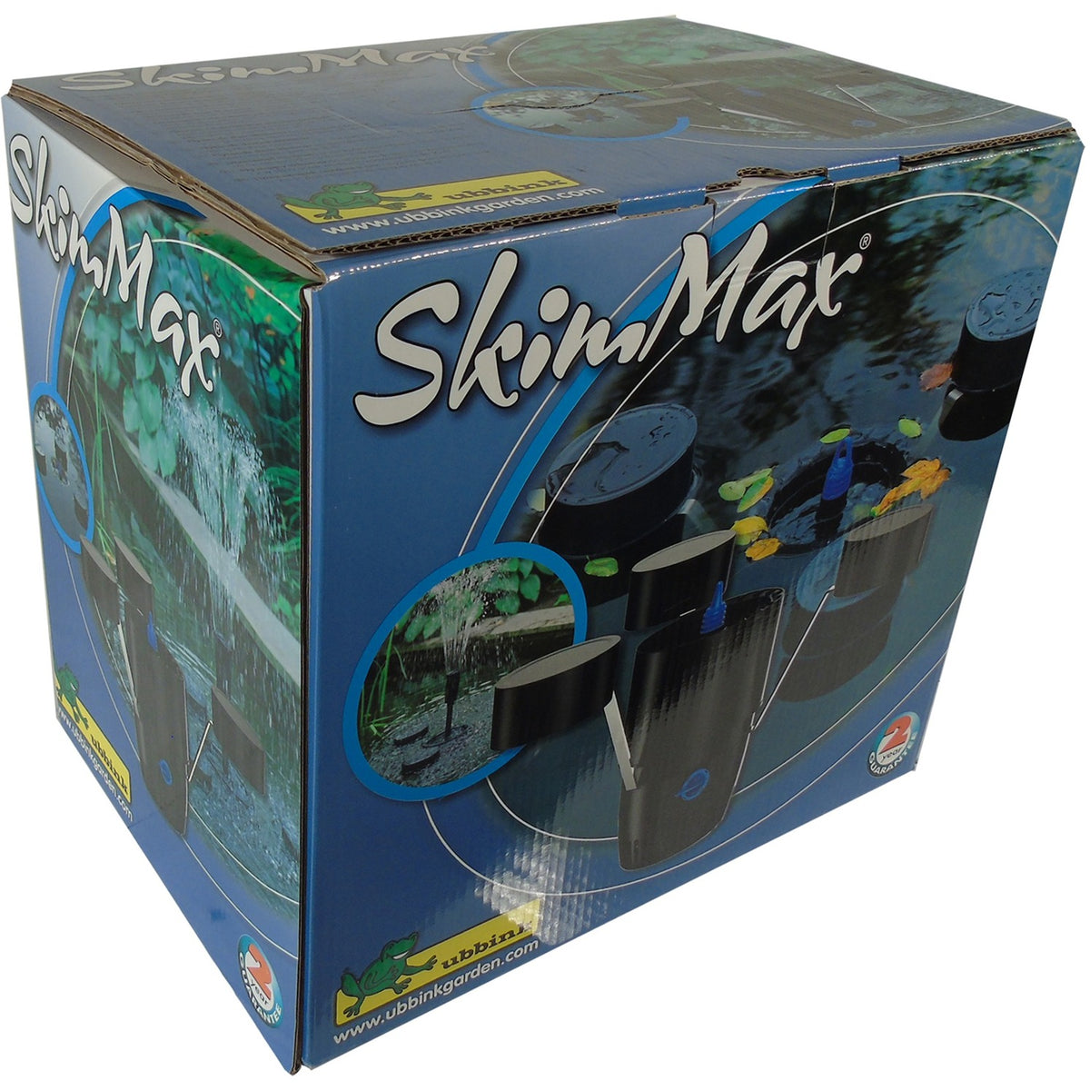 Ubbink skimmax - skimmer para estanque y bomba para fuente de estanque (negro)