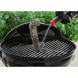 Weber Cepillo de limpieza de tres lados cepillo para limpiar parrilla (negro rojo, 30 cm)