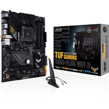 Placa base Asus Tuf Gaming B550-Plus WiFi II Socket AM4 (Negro, RAID, GB-LAN, WiFi 6, BT, Sonido, ATX)