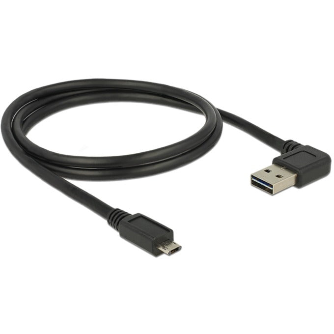 Delock cable easy-usb-a 2.0 macho > cable easy-usb micro-usb-b 2.0 macho (negro, 1 metro)