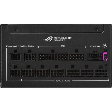 Fuente de alimentación modular asus rog strix platinum de 1000 vatios (negro, 1x 12v-2x6, 4x pcie)