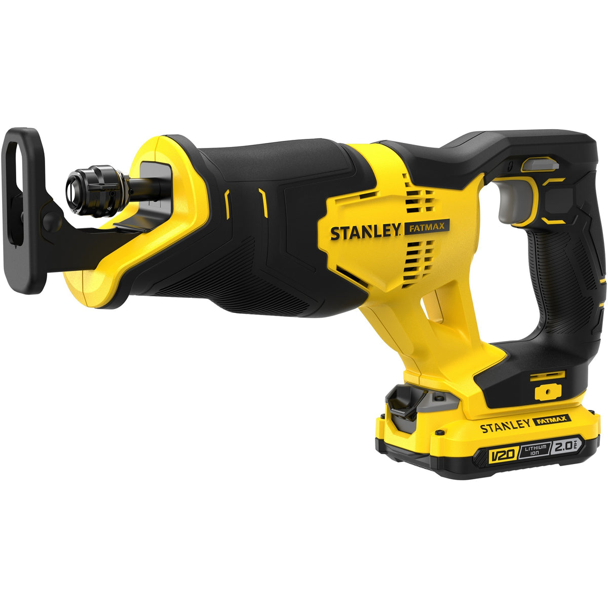 Sierra alternativa Stanley fatmax v20 18v (amarilla negra, estuche, 2 baterías (2.0ah) y cargador (2a) incluidos)