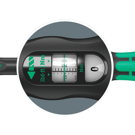Llave dinamométrica Wera click-torque c 1 con trinquete inversor, 10-50 nm (negro verde, versión 1 2 )