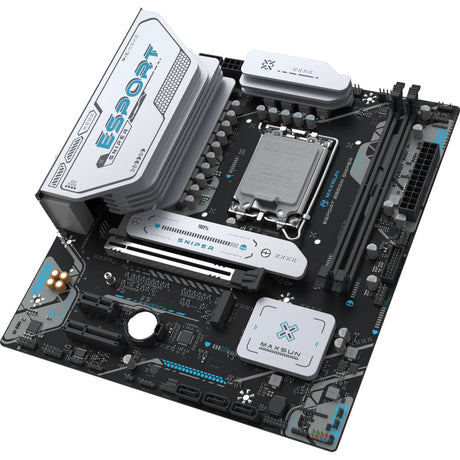 Maxsun MS-Esport B860M Sniper WiFi Socket 1851 placa base (negro, RAID, 2,5 GB-LAN, WLAN, BT, Sonido, µATX)