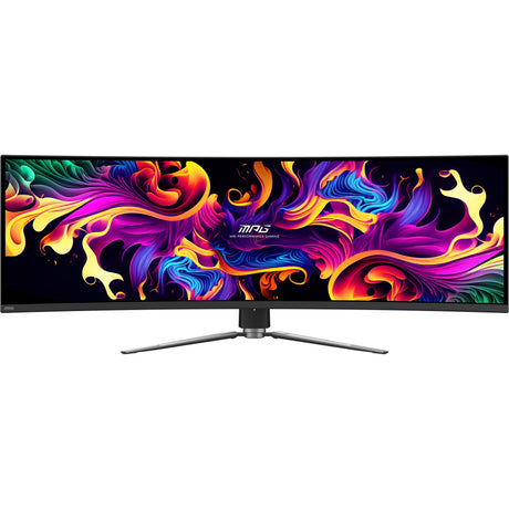 MSI MPG 491CQP QD-OLED 49 Monitor curvo ultraancho para juegos (negro, 2x HDMI, Display Port, 2x USB-A, USB-B, USB-C, 144 Hz)