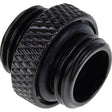 Alphacool eiszapfen boquilla doble rosca exterior g1 4 a conexión de rosca exterior g1 4 (negro, para mangueras blandas (PVC, silicona, neopreno))
