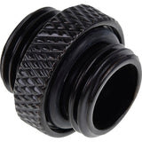 Alphacool eiszapfen boquilla doble rosca exterior g1 4 a conexión de rosca exterior g1 4 (negro, para mangueras blandas (PVC, silicona, neopreno))
