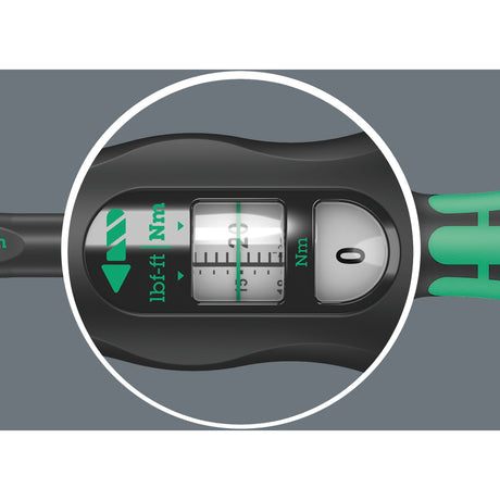 Llave dinamométrica Wera click-torque x 7 para herramientas de inserción (negro verde, 10-100 nm)