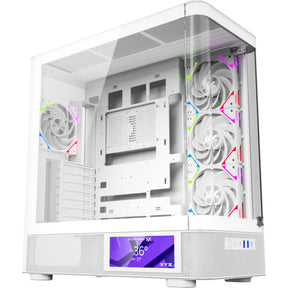 Caja torre midi xyz pc gear quantum pro (blanco | ventana)