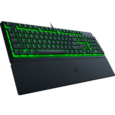 Razer Ornata V3 x Teclado para juegos RGB de perfil bajo (negro, diseño de EE. UU. (QWERTY), membrana, 100%)