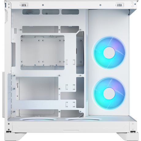Fractal design pop 2 vision rgb carcasa midi tower (blanco | 1x usb-a | 1x usb-c | rgb | vidrio templado)