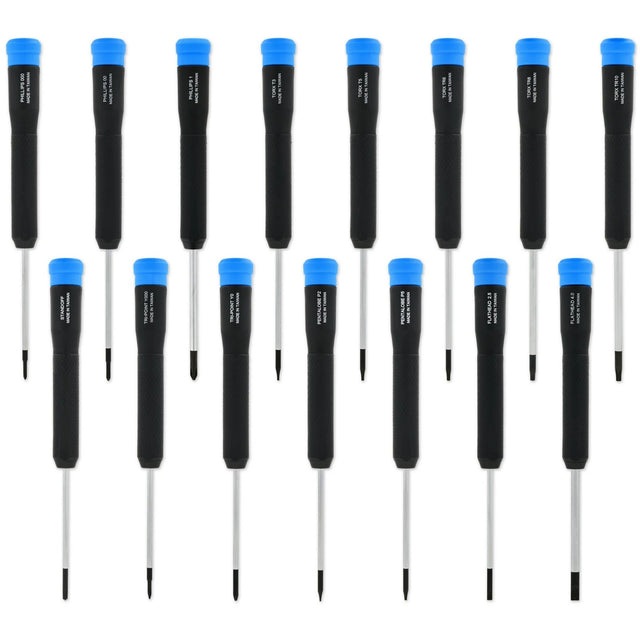 Juego de destornilladores de precisión Ifixit Marlin, 15 piezas (negro azul)