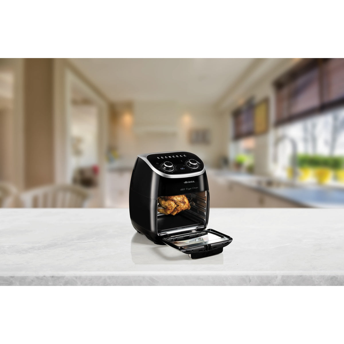 Ariete airy freidora horno 4619 00 freidora de aire caliente (negra, 11 litros)