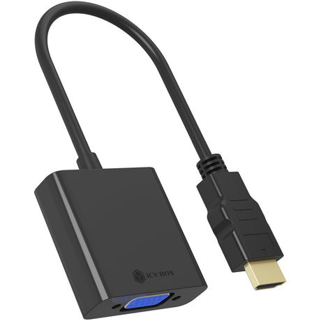 Icy box ib-ac502a adaptador hdmi a vga (negro)