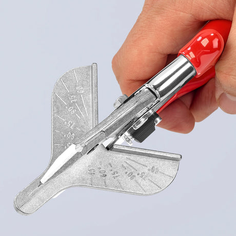Knipex 94 35 215 cortadora de ingletes para perfiles de plástico y caucho
