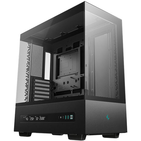 Carcasa de torre midi digital Deepcool ch690 (negro | 2x USB-A | 1x USB-C | vidrio templado)