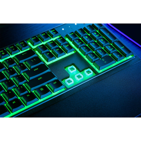 Razer Ornata V3 x Teclado para juegos RGB de perfil bajo (negro, diseño de EE. UU. (QWERTY), membrana, 100%)