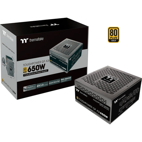 Thermaltake ToughPower GF A3 Gold - TT Premium Edition Fuente de alimentación modular de 650 vatios (negro, 4x PCIe)