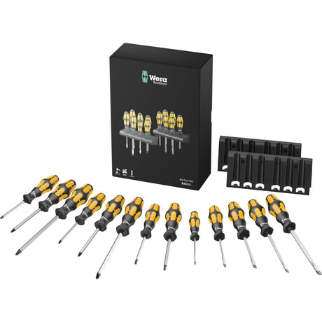 Juego de destornilladores Wera big pack 900 (negro amarillo, 13 piezas)