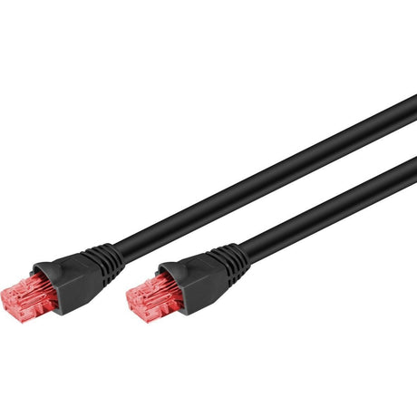 Cable de red goobay cat.6 (negro, 15 metros, u utp, exterior)