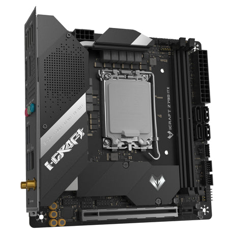 Placa base Maxsun MS-Icraft Z790 ITX WiFi Socket 1700 (negro, RAID, 2,5 GB-LAN, WLAN, BT, Sonido, Mini-ITX)