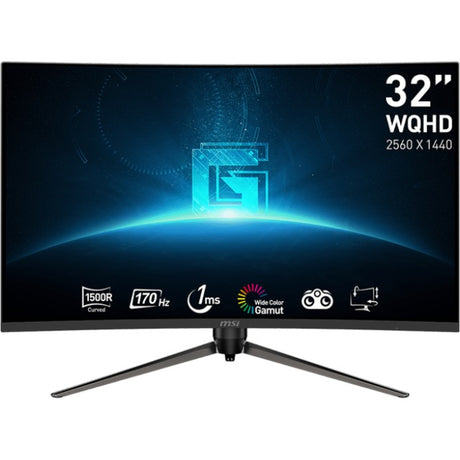 Monitor gaming curvo MSI G32CQ5P 31.5 (negro, 2x HDMI, display port, 170 Hz)