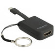 Delock USB-C > Llavero adaptador HDMI (negro, 4k 30hz)